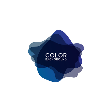 Abstract modern graphic design element. Colorful gradient with liquid shapes. Template for logo, flyer, presentation, banner, poster or other creatives art.のイラスト素材