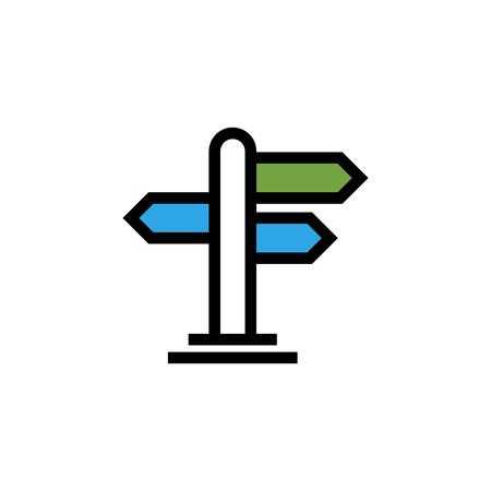 Signpost graphic design template vector isolated illustrationのイラスト素材