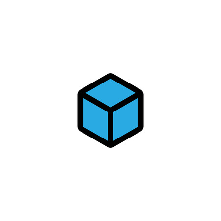 Cube graphic design template vector isolated illustrationのイラスト素材