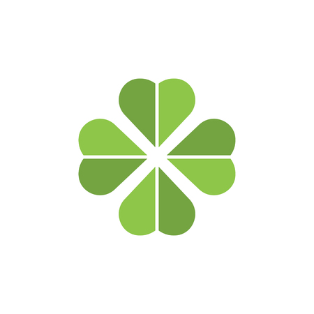 Clover leaf clip art graphic design template vectorのイラスト素材