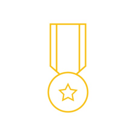 Medal graphic design template vector illustrationのイラスト素材