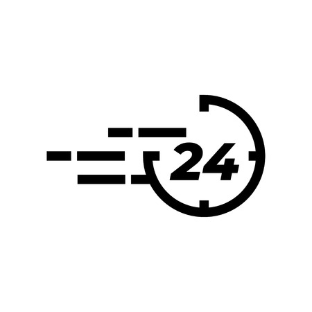 Time clock icon design template vectorのイラスト素材