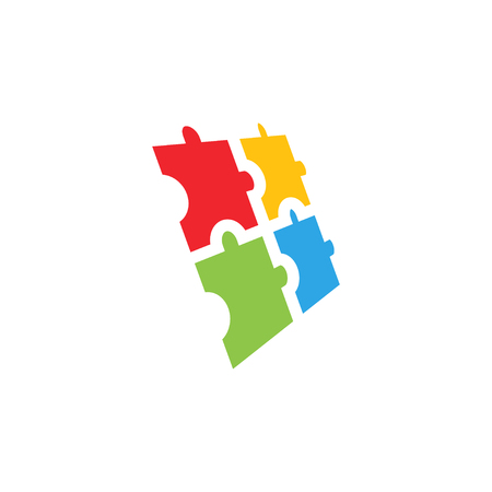Puzzle icon graphic design template vectorのイラスト素材