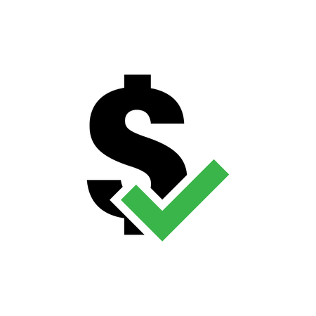 Dollar sign icon graphic design template illustrationのイラスト素材