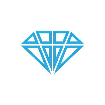 Diamond icon design template vector illustration isolatedのイラスト素材