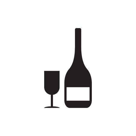 Wine drink icon design template vector illustration isolatedのイラスト素材