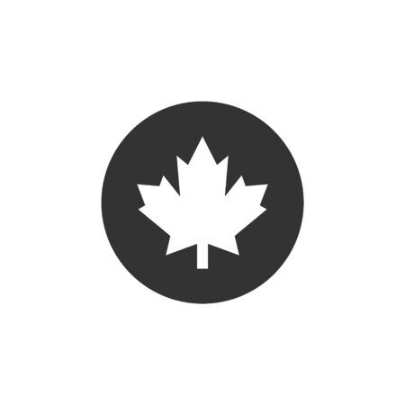 Maple leaf icon graphic design template vector isolatedのイラスト素材