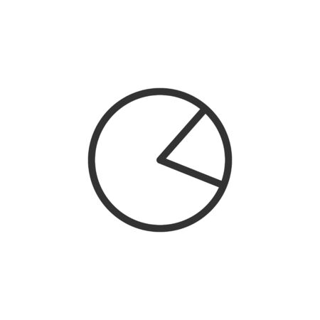 Pie chart icon graphic design template vectorのイラスト素材