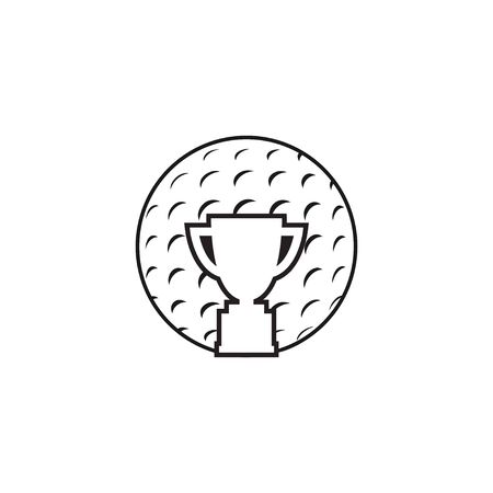Golf icon graphic design templateのイラスト素材