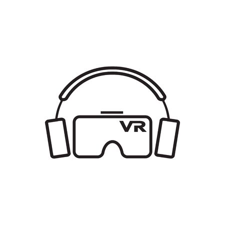 Virtual reality vr icon graphic design templateのイラスト素材