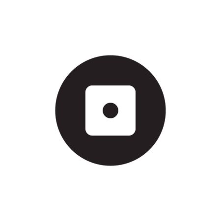 Dice icon graphic design templateのイラスト素材