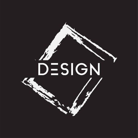 Abstract brush element graphic design template vectorのイラスト素材