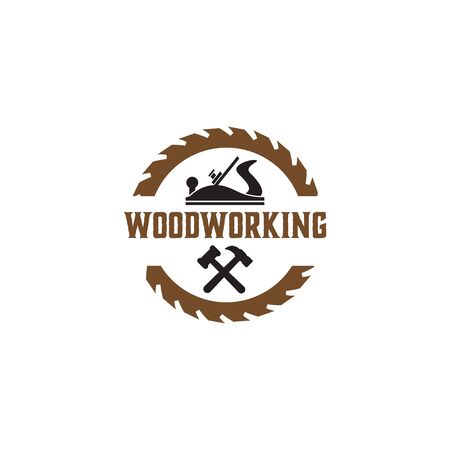 Woodworking gear design template vector element isolatedのイラスト素材