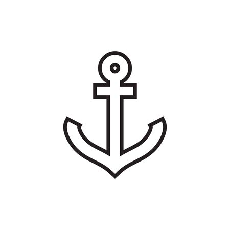 Anchor icon graphic design template vector illustration