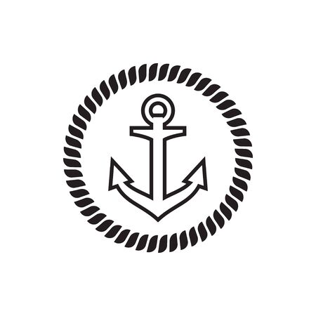 Anchor icon graphic design template vector illustrationのイラスト素材