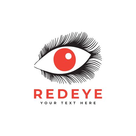 Red eye graphic design template illustration isolatedのイラスト素材
