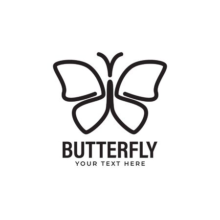 Butterfly logo design template vector isolated illustrationのイラスト素材