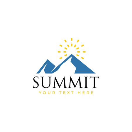 Summit logo design template vector isolated illustrationのイラスト素材