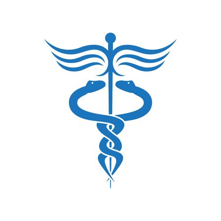 Medical snake graphic design template