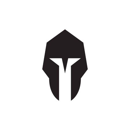 Spartan helmet graphic design template vector isolatedのイラスト素材