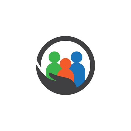People graphic design template vector isolated illustrationのイラスト素材