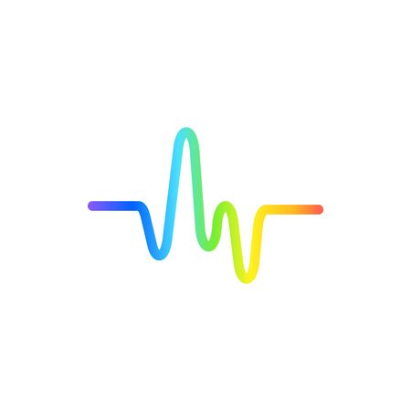 Sound wave graphic design template vector isolated illustration