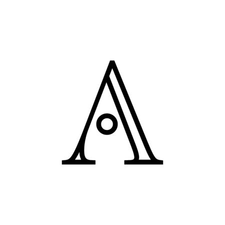 Initial a graphic design template vector isolated illustrationのイラスト素材