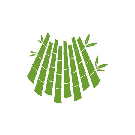 Bamboo graphic design template vector isolated illustrationのイラスト素材