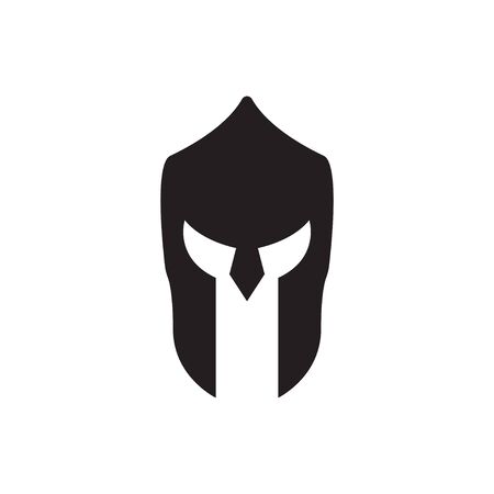 Spartan helmet graphic design template vector isolatedのイラスト素材