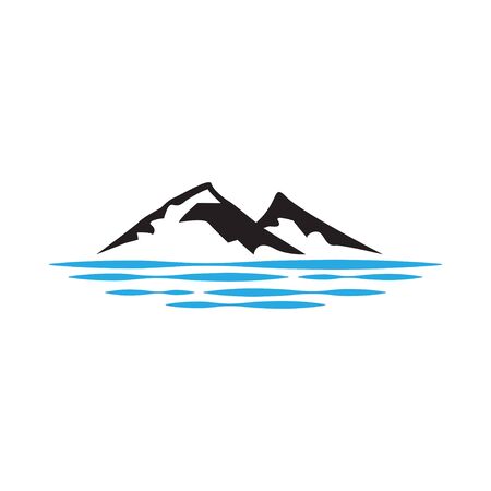 Mountain graphic design template vector isolated illustrationのイラスト素材