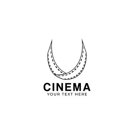 Cinema filmstrip graphic design template isolated illustrationのイラスト素材