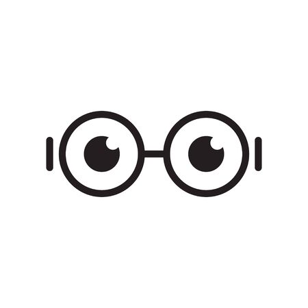 Glasses graphic design template vector isolated illustrationのイラスト素材