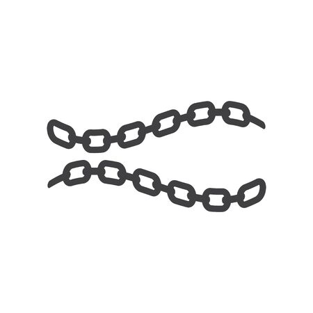 Chain graphic design template vector isolated illustrationのイラスト素材