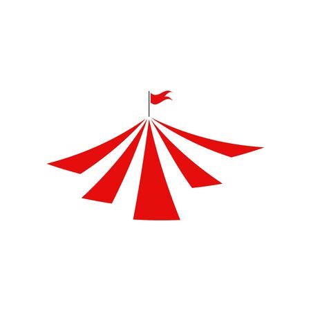 Circus tent graphic design template vector isolatedのイラスト素材