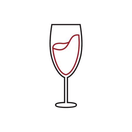 Wine icon design template  isolatedのイラスト素材