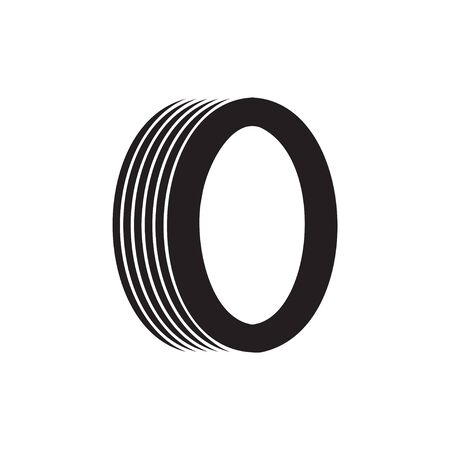Tyre icon design template isolatedのイラスト素材