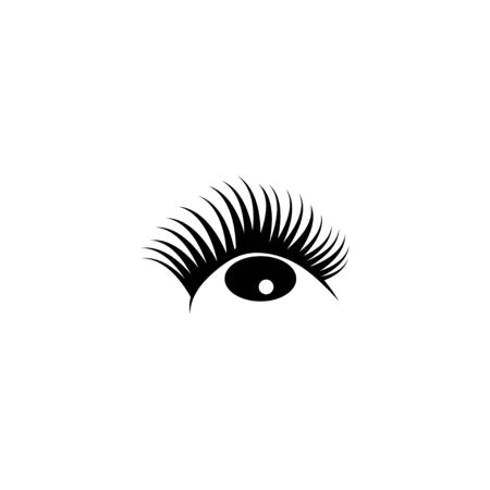 Eyelash graphic design template vector isolatedのイラスト素材