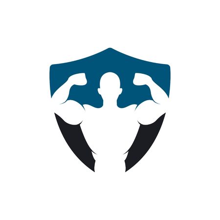 Fitness gym graphic design template vector isolatedのイラスト素材