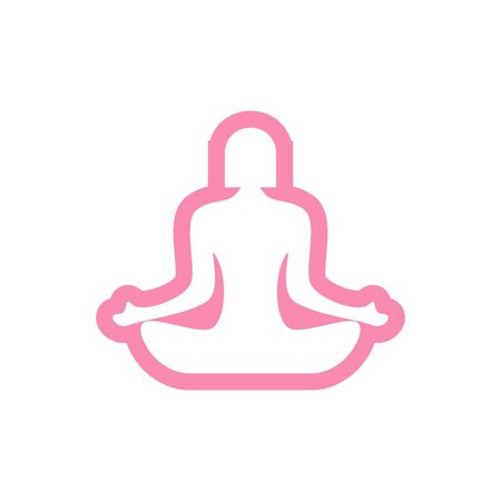 Yoga icon design template vector isolated illustrationの写真素材