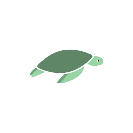 Sea turtle graphic design template vector isolated illustrationのイラスト素材