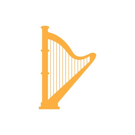 Harp graphic design template vector isolated illustrationのイラスト素材