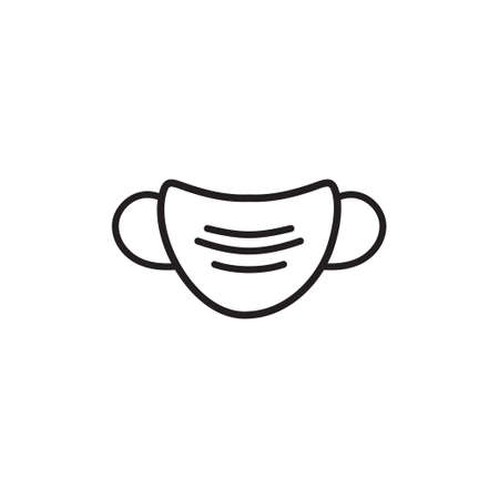 Face mask icon design template vector isolated illustrationのイラスト素材