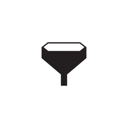 Funnel icon design template vector isolatedのイラスト素材