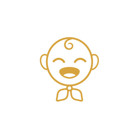 Baby icon design template vector isolated illustrationのイラスト素材