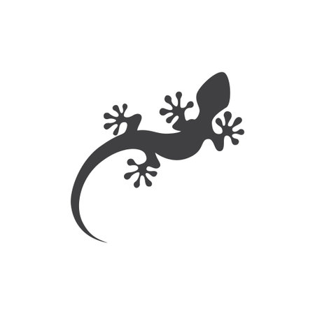 Lizard icon design template vector isolated illustrationのイラスト素材