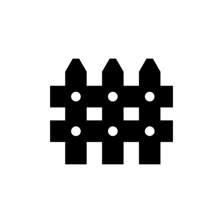 Fence icon design template vector isolated illustrationのイラスト素材