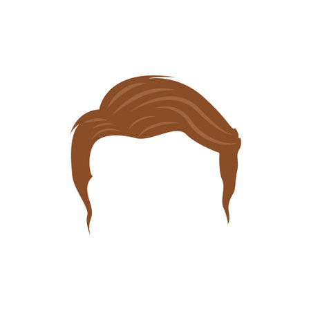 Hairstyle icon design template vector isolated illustrationのイラスト素材
