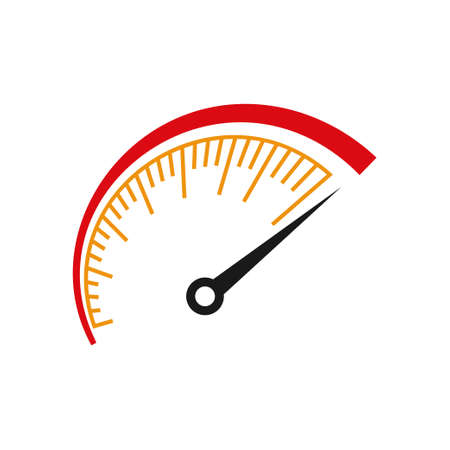 Speedometer icon design template vector isolatedのイラスト素材