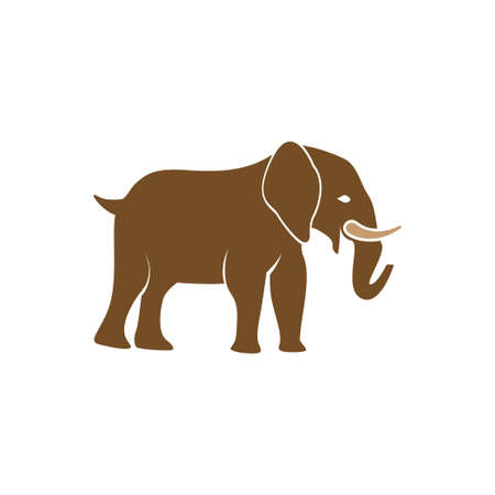 Elephant  icon design template vector isolatedのイラスト素材