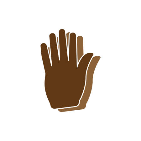 Hand gesture icon design template vector illustrationのイラスト素材